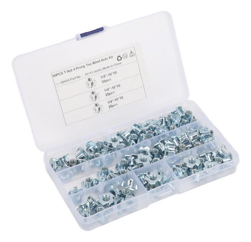 Kit De Persianas En Forma De T Nuts, 80 Unidades, 4 Puntas,
