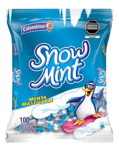 Menta Snow Mint 100 Unid