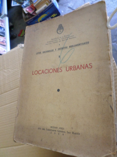 Locaciones Urbanas,5,leyes Nacionales Y Decretos, 1950