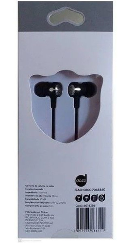 Imagem 3 de 4 de Fone De Ouvido Dazz Innexsound Pro Preto
