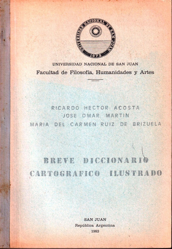 Diccionario Cartográfico Ilustrado, Acosta 1983 (mimeógrafo)