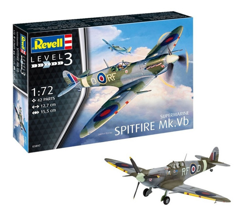 Avión Supermarine Spitfire Mk.vb 1/72 Model Kit Revell