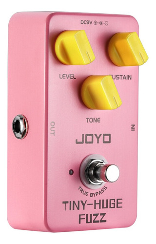 Pedal de guitarra Joyo Tiny-huge Fuzz Jf-26, color rosa claro