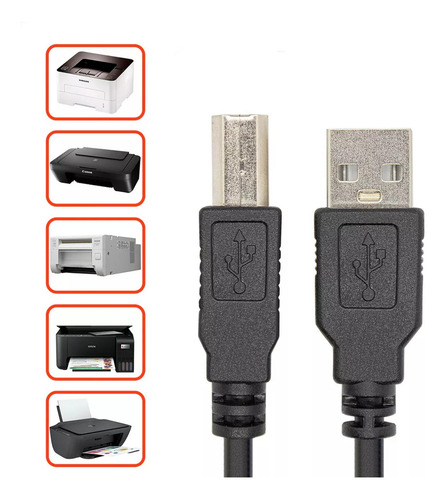 Cabo USB Impressora 10 Metros Tipo A Macho para B Macho LE-902-10M It Blue Alta Qualidade