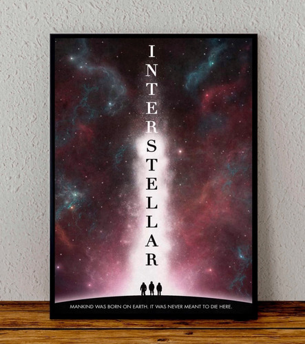 Cuadro 33x48 Poster Enmarcado Interstellar Nolan Pelicula 01