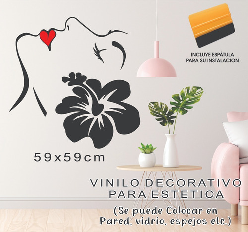 Vinil Decorativo #4 59x59 Cm Con Espátula Para Colocar 