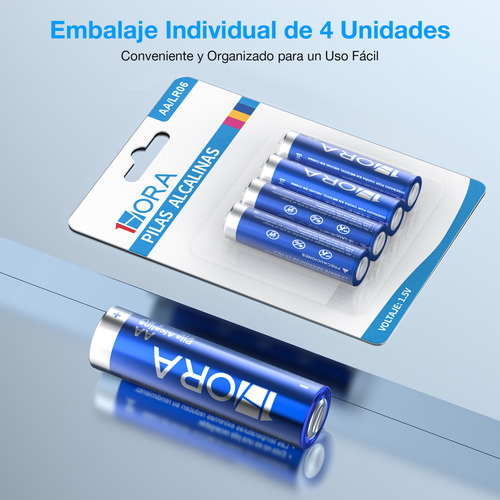 Pilas Aa Alcalinas Bateria 40 Unidades Larga Duración 1.5v