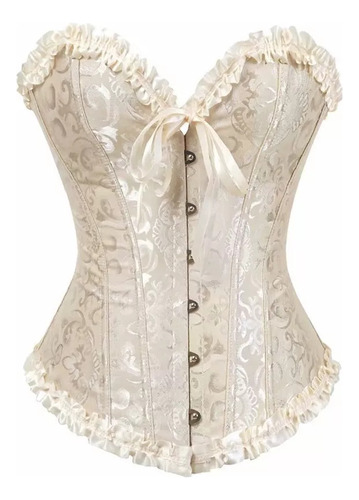 Cinturón De Faja Corsette Victoriano Corset Bordado