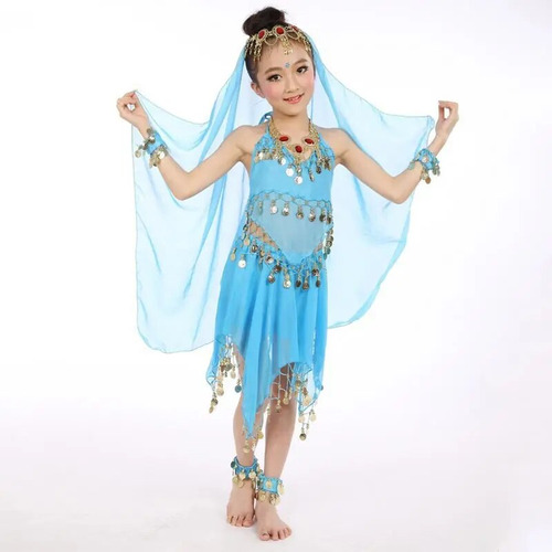 Vestido De Baile Indio Para Niñas, Disfraz De Danza Del Vien
