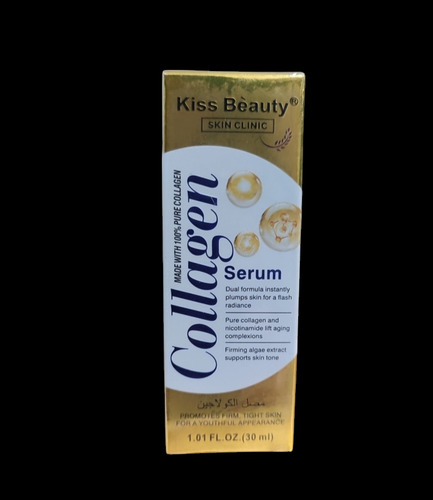 Serum Kiss Beauty 100% Colageno Y Nicotinamida Todo Tipo De Piel Día/noche