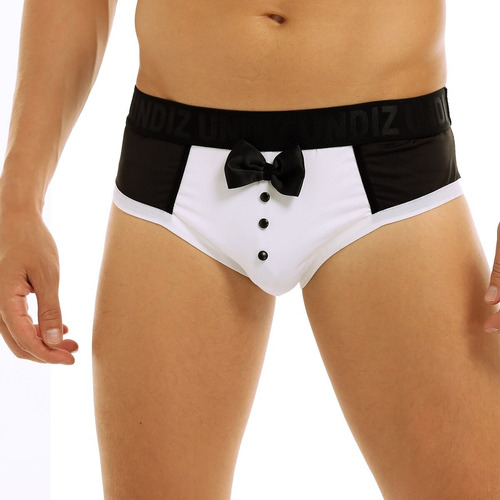 Ropa Interior Sexy Boxer Camarero Hombre Hot Laso Y Botones