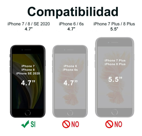Mica Hidrogel Para iPhone 7 8 Se2 Se3 Compatible Sensor 2pzs