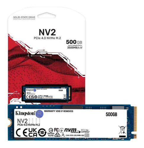 Unidad En Estado Solido Kingston Nv2 Nvme Pcie 4.0 500gb