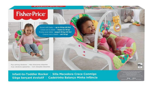 Fisher Price Cadeirinha De Balanço Minha Infância Tigre Rosa