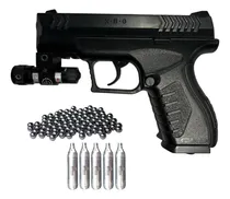 Comprar Combo Pistola Co2 4,5mm + Garrafas + Balines + Mira Laser