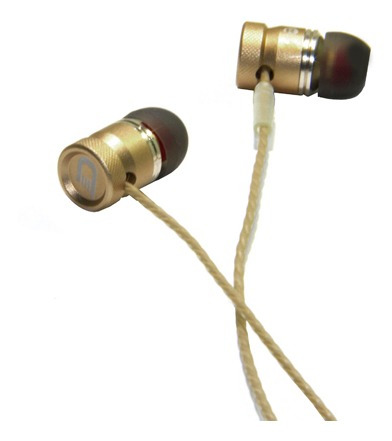 Fone De Ouvido Estereo Metal Canopus Dourado Dhj