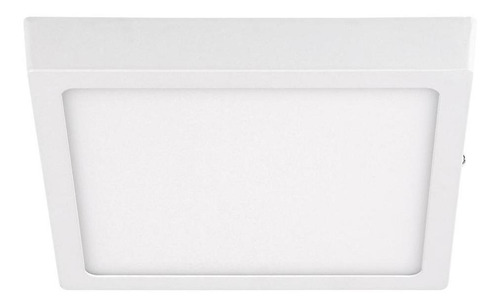 Luminario Led Sobreponer Cuadrado 18 W Surtek Color Blanco