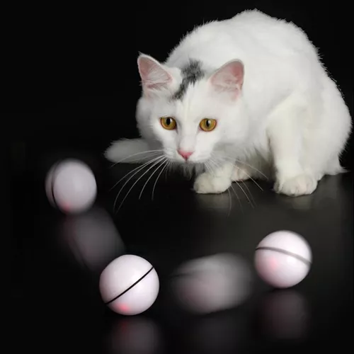 Brinquedo para Gato Bola de Brinquedo com Luz Led Rotação