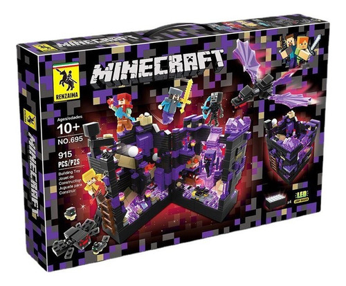 Minecraft Juego De Bloques Construcción Con Led Para Niños