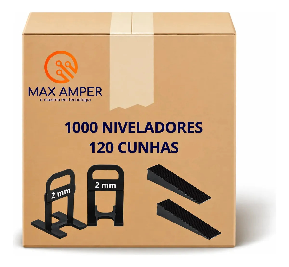 1000un Espaçador 2mm Nivelador Piso Porcelanato + 120 Cunhas Premium Acabamento fino Espaçador Slim Assentamento Porcelanato/Cerâmica e Azulejo