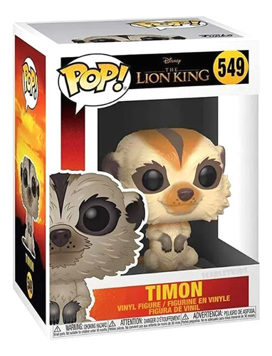 Funko Pop Rey Leon Timon 549 Original Disney Scarlet Kids