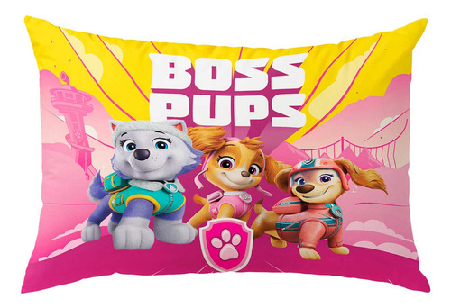 Almohada 70x50 Cm Paw Patrol Boss - Providencia Color Rosa chicle