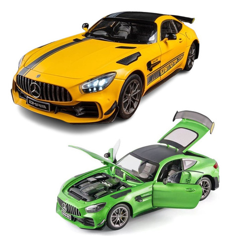 Minicar Mercedes Benz Amg Gtr Greenhell Magno Metal 1/18