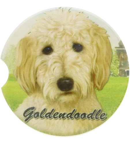 E & S Pets Goldendoodle Coaster, 3  X 3 