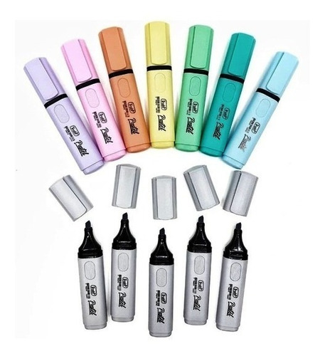 Resaltador Pastel Trabi  Pack X 9 Colores 