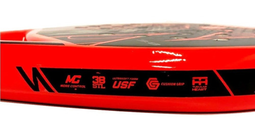 Imagen 3 de 9 de Paleta Padel Steel Custom Air Boom 2019 + Efecto + Potencia