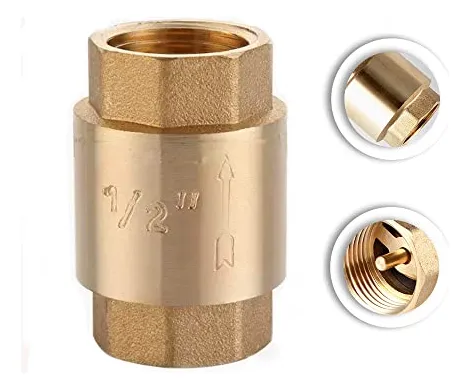 Vlvula De Retencin Vertical En Lnea De Latn De 1/2puLG Npt,