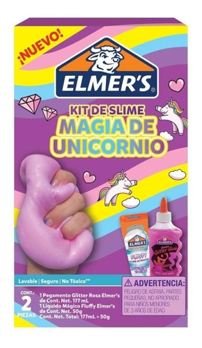 Kit De Slime Elmers Magia De Unicornio 2 Piezas