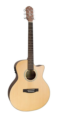      Violão Giannini Gsf-3 Ceq Natural Satin Aço Elétrico