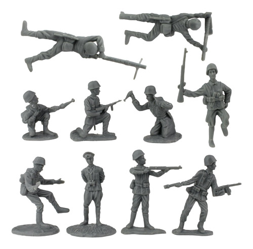 Bmc Ww2 D-day Plastic Army Men - 34 Figuras De Soldados Esta