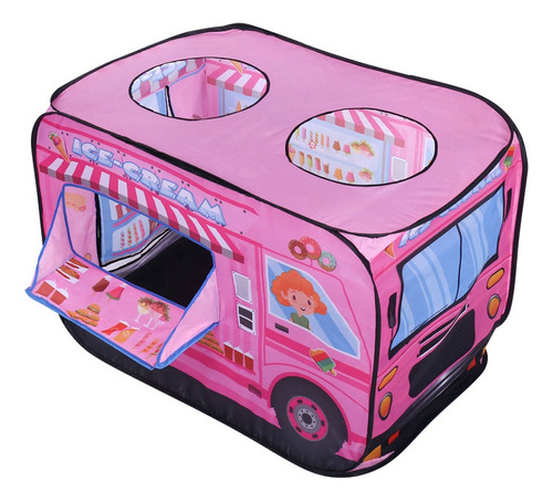 Carpa For Niños Ice Cream Truck - Interior Plegable Plano E