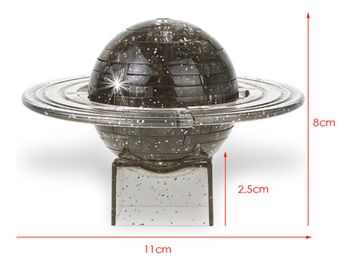 Rompecabezas De Cristal 3d Con Forma De Saturno