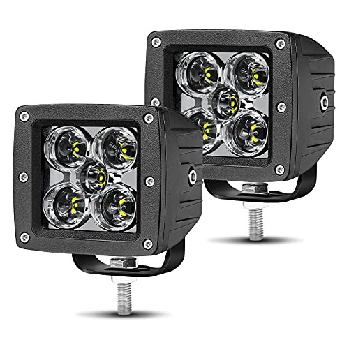 2pcs Cubos Led De 3  Ltepdchew, Proyector De Haz De Pun...