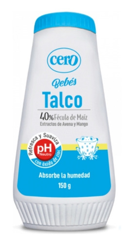 Talco Cero X150 Fécula De Maiz - g a $99