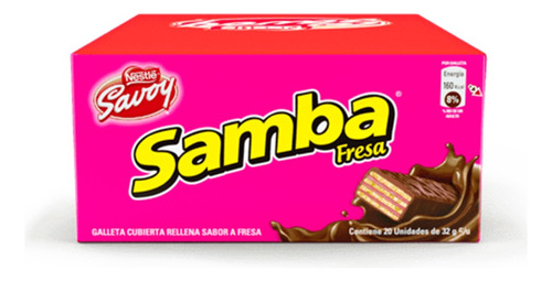 Caja De Samba De Fresa- 20und X 32gr
