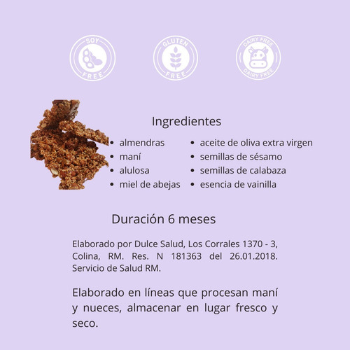 Crocante De Miel - Marca Dulce Salud