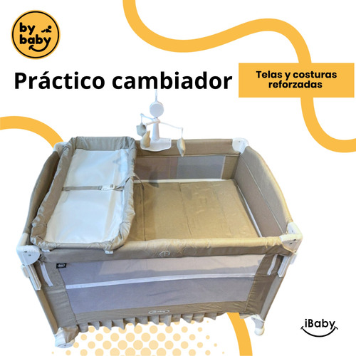 Cuna Corral Multifuncional Titi Ibaby Comodidad Y Estilo Beige Beige