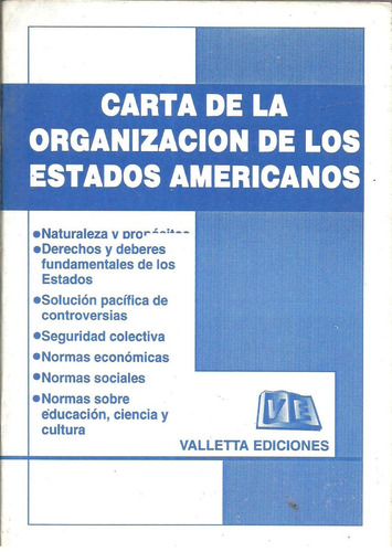 Carta De La Organizacion De Los Estados Americanos - Dyf