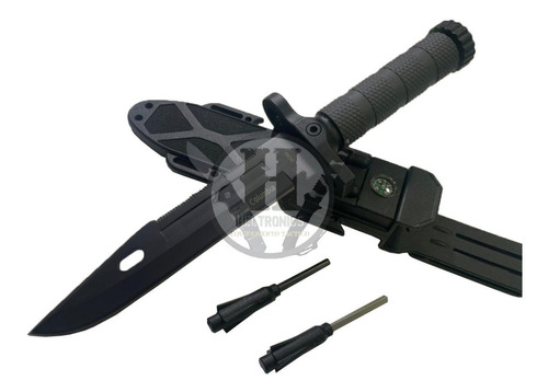 Cuchillo Tactico Xuhang 6107 Supervivencia Pedernal Brujula