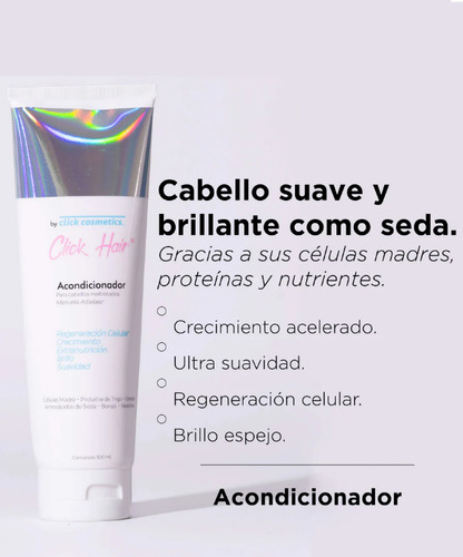Acondicionador Capilar 4 En 1 Click Cosmetics 300ml