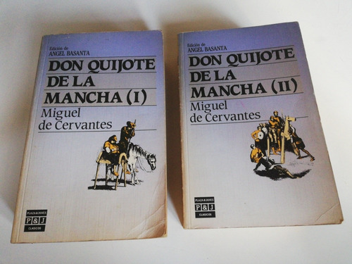 Don Quijote De La Mancha. Cervantes. Plaza & Janés. 2 Tomos