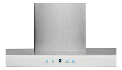 Coifa De Parede Fischer Infinity Vidro 90cm Dig Touch Branco