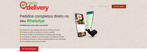 Cardápio Digital + Delivery Receba Pedidos No Whatsapp