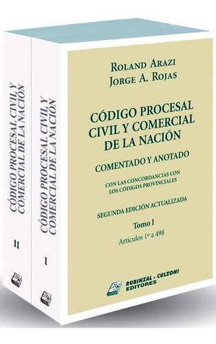 Código Procesal Civil Y Comercial De La Nación 2 Tomos - Ara