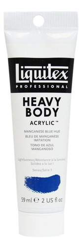 Tinta Acrílica Liquitex Heavy Body 275, color azul maganés, 59 ml