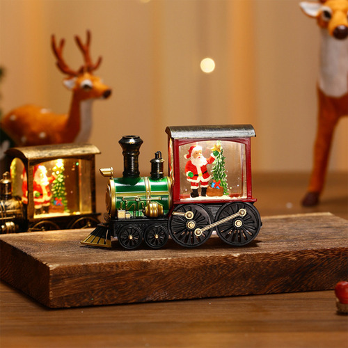 Adorno Navideño Con Forma De Tren Luminoso En Forma De C, Lu